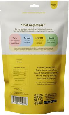 Show full view: Pupford Reward Banana Chips Natural Freeze-Dried Dog Treats, 3-oz bag slide 4 of 8