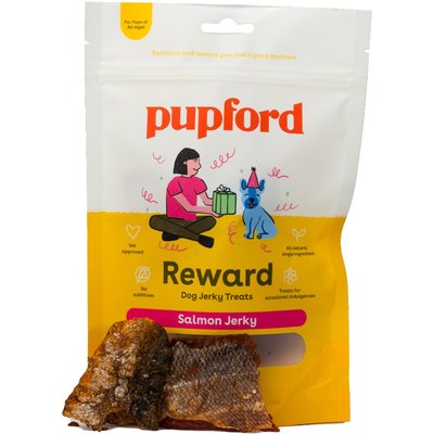 Pupford Pupford Salmon High-Protein Jerky Dog Treats, 4-oz bag