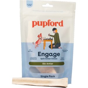 Pupford Split Elk Antler Dog Chew, 1 count