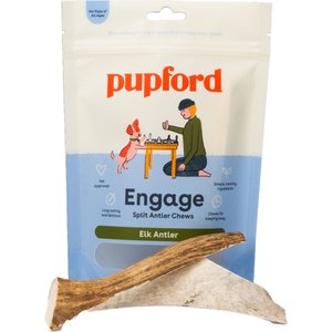 Pupford Split Elk Antler Dog Chew, 3 count