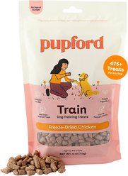 Pupford Train Chicken Natural Freeze-Dried Dog Treats, 4-oz bag