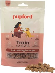 Pupford Train Duck & Veggies Natural Freeze-Dried Dog Treats, 2.75-oz pouch