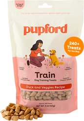Pupford Train Duck & Veggies Natural Freeze-Dried Dog Treats, 5-oz pouch