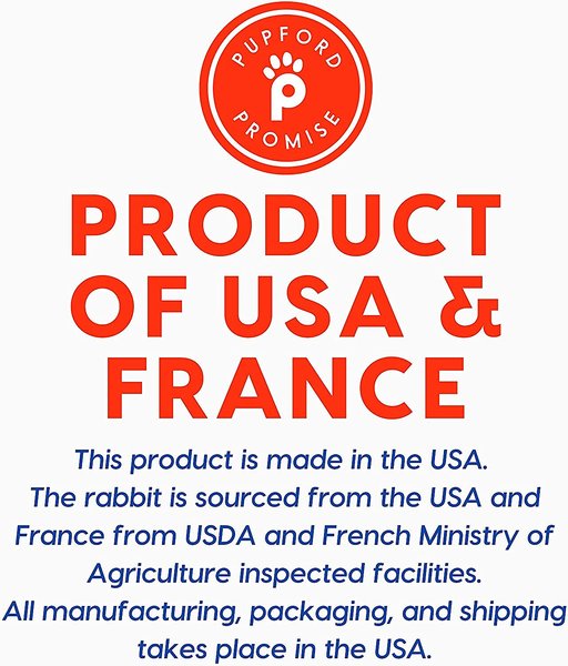 Show full view: Pupford Train Rabbit Natural Freeze-Dried Dog Treats, 4-oz bag slide 10 of 13