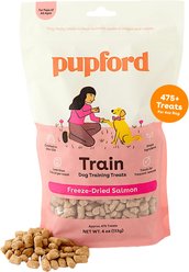 Pupford Train Salmon Natural Freeze-Dried Dog Treats, 4-oz bag