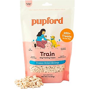 Pupford Train Shrimp High-Protein Freeze-Dried Dog Treats, 2-oz bag