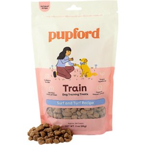 Pupford Train Surf & Turf Natural Freeze-Dried Dog Treats, 3-oz pouch