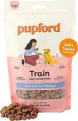 Pupford Train Surf & Turf Natural Freeze-Dried Dog Treats, 5-oz pouch
