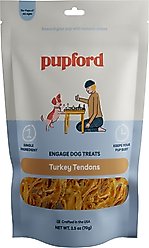 Pupford Turkey Tendons Dog Chews, 10 count