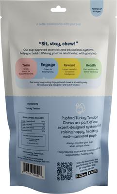 Show full view: Pupford Turkey Tendons Dog Chews, 10 count slide 3 of 11