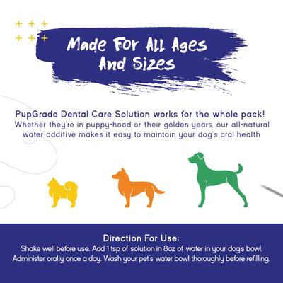 Show full view: PupGrade Dental Care Solution Dog Dental Water Additive, 8-fl oz bottle slide 5 of 6