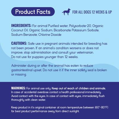 Show full view: PupGrade Dental Care Solution Dog Dental Water Additive, 8-fl oz bottle slide 3 of 6