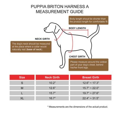 Show full view: Puppia Briton A Dog Harness, Black, X-Large slide 4 of 5