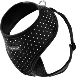 Puppia Dotty Print Polyester Back Clip Dog Harness, Black Dotty, Large: 18.9 to 28.4-in chest