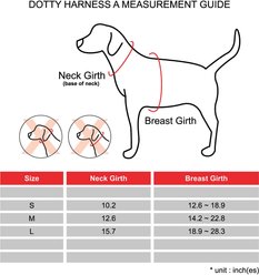 Puppia Dotty Print Polyester Back Clip Dog Harness, Pink Dotty, Large: 18.9 to 28.4-in chest slide 2 of 8