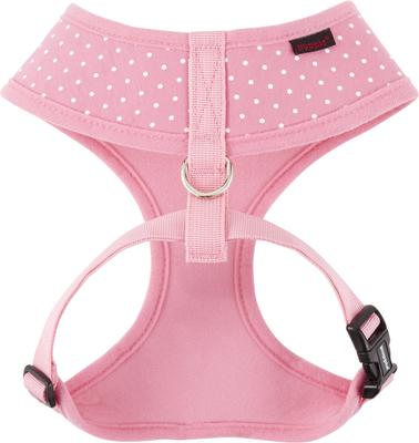 Show full view: Puppia Dotty Print Polyester Back Clip Dog Harness, Pink Dotty, Large: 18.9 to 28.4-in chest slide 7 of 11