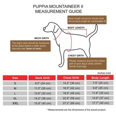 Show full view: Puppia Mountaineer II Coat Dog Harness, Green, X-Large: 22.8-in chest slide 5 of 6