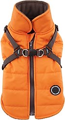 Puppia Mountaineer II Coat Dog Harness, Orange, Large: 18.9-in chest