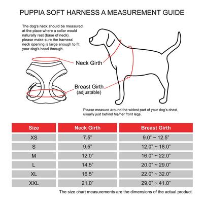 Show full view: Puppia Polyester Back Clip Dog Harness, Black, Large: 20 to 29-in chest slide 6 of 9