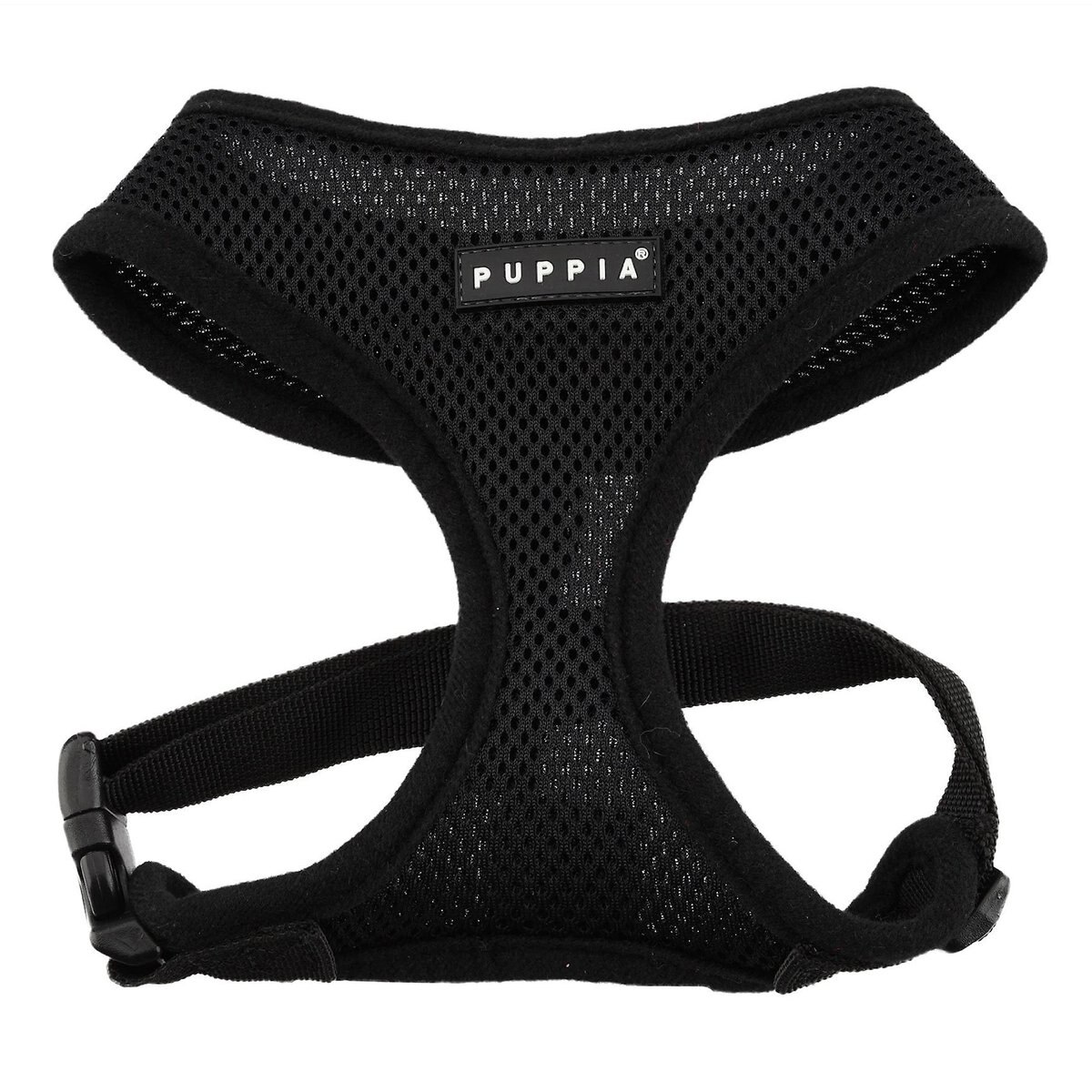 Puppia Polyester Back Clip Dog Harness, Black, Small