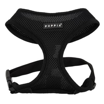 Puppia Puppia Polyester Back Clip Dog Harness, Black, Small