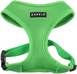 Puppia Polyester Back Clip Dog Harness, Green, Small