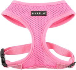 Puppia Polyester Back Clip Dog Harness, Pink, Large: 20 to 29-in chest