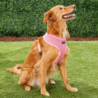 Show full view: Puppia Polyester Back Clip Dog Harness, Pink, X-Large: 22 to 32-in chest slide 3 of 9
