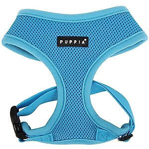 Puppia Polyester Back Clip Dog Harness, Sky Blue, Large: 20 to 29-in chest