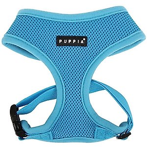 Puppia Polyester Back Clip Dog Harness, Sky Blue, X-Small