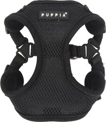Puppia Soft C Dog Harness, Black, Large: 15.4 to 17.3-in chest