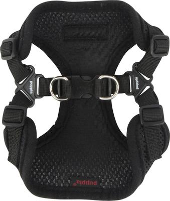 Show full view: Puppia Soft C Dog Harness, Black, Large: 15.4 to 17.3-in chest slide 3 of 6