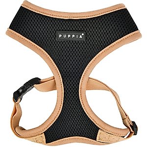 Puppia Soft II Dog Harness, Black, Large: 19 to 26-in chest