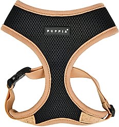 Puppia Soft II Dog Harness, Black, Small: 13 to 18-in chest
