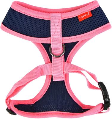 Show full view: Puppia Soft II Dog Harness, Navy, Medium: 17 to 23-in chest slide 3 of 6