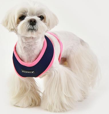 Show full view: Puppia Soft II Dog Harness, Navy, Medium: 17 to 23-in chest slide 4 of 6