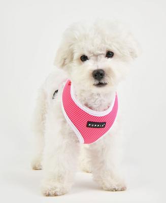 Show full view: Puppia Soft II Dog Harness, Pink, Medium: 17 to 23-in chest slide 3 of 5