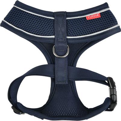 Show full view: Puppia Soft Pro Dog Harness, Navy, Medium: 17 to 23-in chest slide 2 of 5