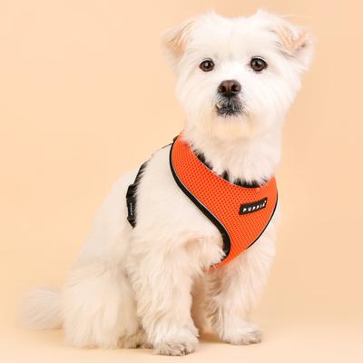 Show full view: Puppia Soft Pro Dog Harness, Orange, Medium: 17 to 23-in chest slide 3 of 5