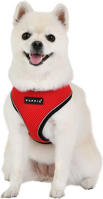 Show full view: Puppia Soft Pro Dog Harness, Red, Medium: 17 to 23-in chest slide 3 of 5