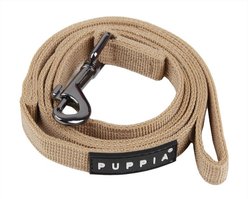 Puppia Two-Tone Polyester Dog Leash, Beige, Small: 3.81-ft long, 0.4-in wide