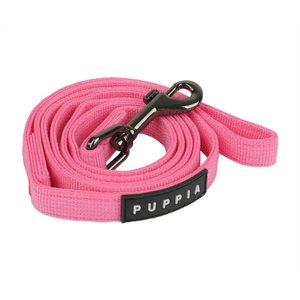 Puppia Two-Tone Polyester Dog Leash, Pink, Small: 3.81-ft long, 0.4-in wide
