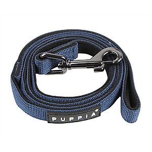 Puppia Two-Tone Polyester Dog Leash, Royal Blue, Large: 4.59-ft long, 0.8-in wide
