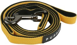 Puppia Two-Tone Polyester Dog Leash, Yellow, Medium: 3.94-ft long, 0.6-in wide