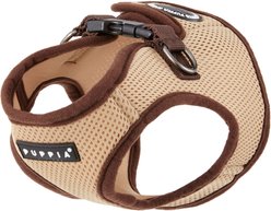 Puppia Vest Polyester Step In Back Clip Dog Harness, Beige, Medium