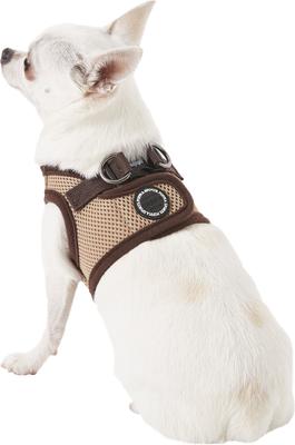 Show full view: Puppia Vest Polyester Step In Back Clip Dog Harness, Beige, Small slide 5 of 12