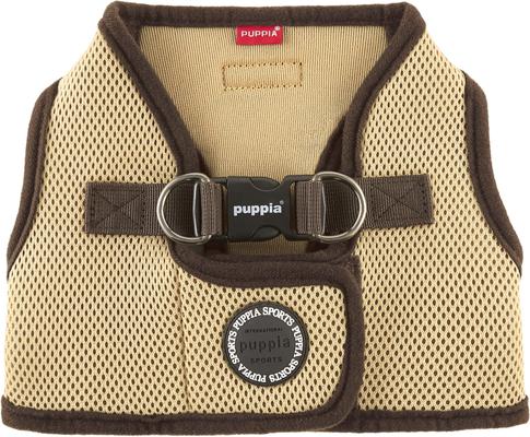 Show full view: Puppia Vest Polyester Step In Back Clip Dog Harness, Beige, X-Large: 20.4-in chest slide 7 of 12