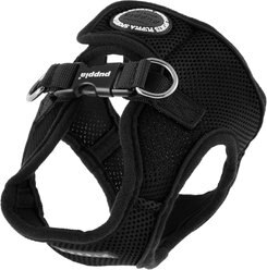 Puppia Vest Polyester Step In Back Clip Dog Harness, Black, Medium