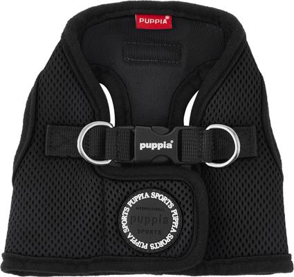 Show full view: Puppia Vest Polyester Step In Back Clip Dog Harness, Black, Medium slide 6 of 11
