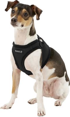 Show full view: Puppia Vest Polyester Step In Back Clip Dog Harness, Black, Small slide 3 of 11